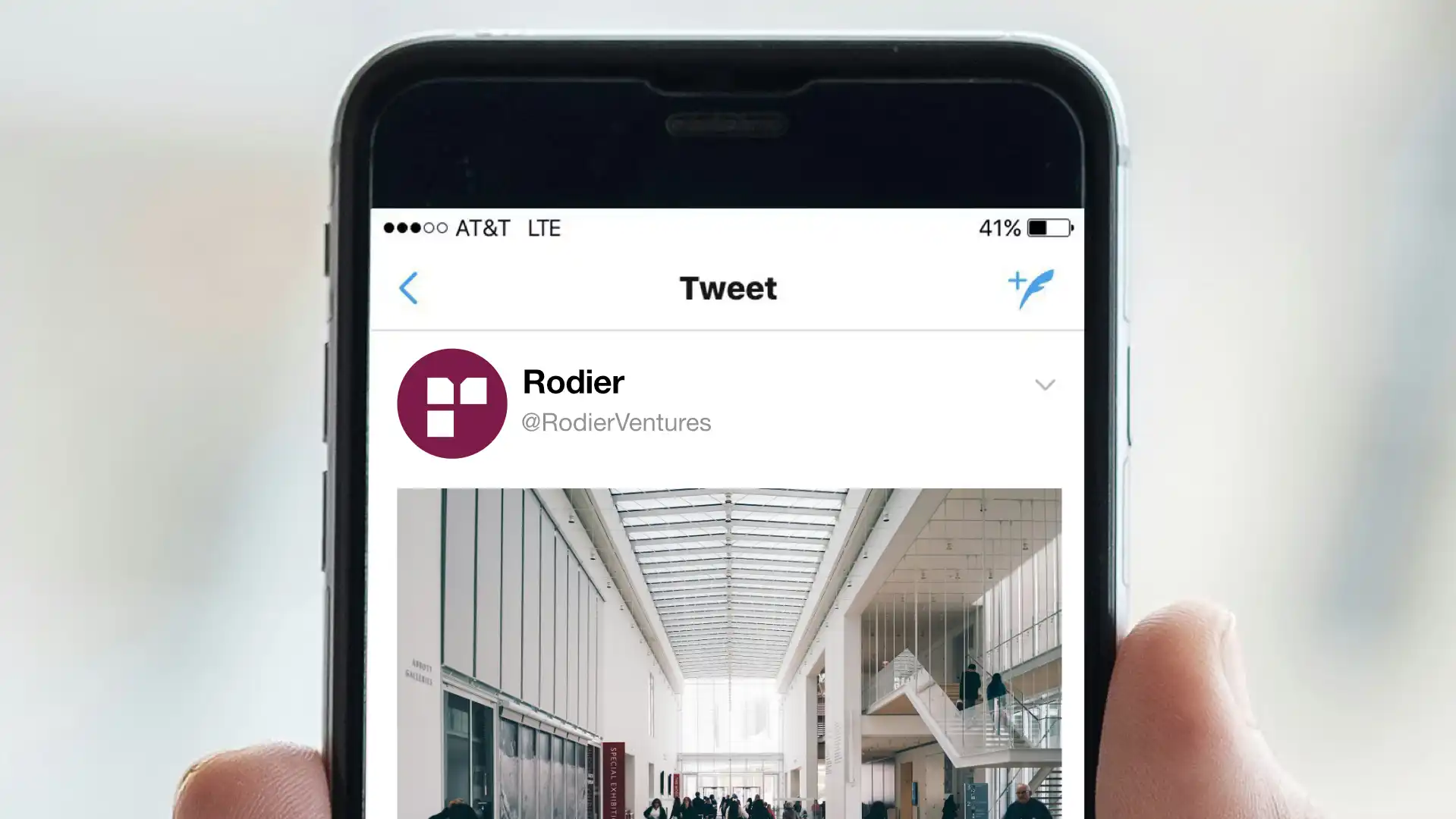 Rodier Ventures Tweet